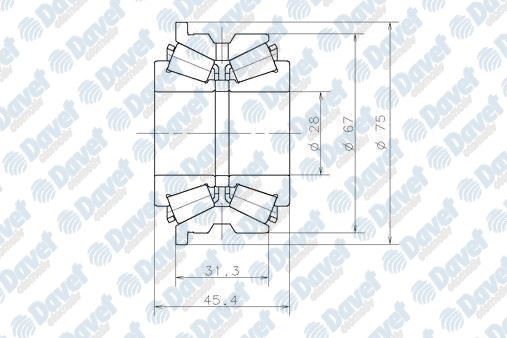 SNR FC10893 Kamali Mil Rulmani Arka (Renault) R21 Concorde  ####